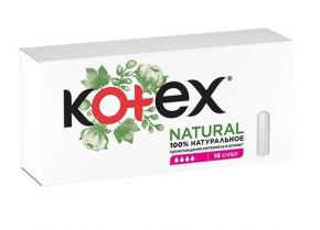 Тампоны гигиенические KOTEX Natural Normal уп.16