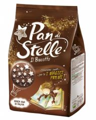 Печенье MULINO BIANCO Pan Di Stelle шоколадное с сахарными звездочками 350 г