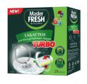 Таблетки MASTER FRESH Turbo для посудомоечных машин 28 шт.