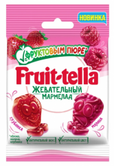Мармелад жевательный FRUIT-TELLA с фруктовым пюре 36 г