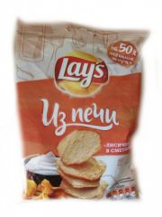Чипсы LAYS Из печи грибы лисички в сметане 81 г