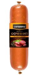 Колбаса СТАРОДВОРЬЕ Сочинка по-европейски с сочной грудинкой копчено-вареная 300 г