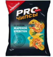 Чипсы PRO-ЧИПСЫ со вкусом жареной креветки 60 г