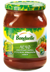 Лечо BONDUELLE отборный перец в густом томатном соусе 500 мл
