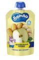Пюре  фруктовое БЕГЕМОТИК БОНДИ яблоко, банан и печенье дой-пак. 90г