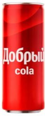 Напиток ДОБРЫЙ Кола сильногазированный 0.33 л