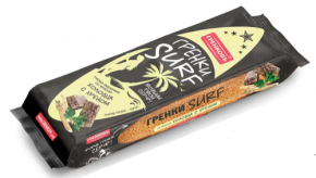 Гренки ГРЕНКОВЪ Surf ржано-пшеничные со вкусом холодца с хреном 100 г