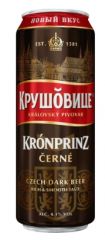 Пивной напиток пастеризованный «Крушовице Черне» 0,43 л 4,1% ж.б.