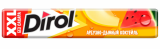 Жевательная резинка DIROL XXL арбузно-дынный коктейль 24 г