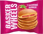 Пирожное Basker Wheels панкейк с малиновой начникой 36 г