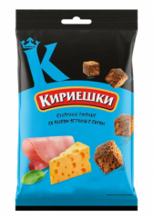 Сухарики КИРИЕШКИ ржаные ветчина сыр 100 г