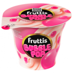 Йогуртный продукт FRUTTIS Бабл-Гам с желейными шариками 180 г 4,4%