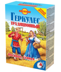 Хлопья РУССКИЙ ПРОДУКТ Традиционный геркулес овсяные 500 г