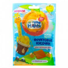 ФрутоНяня Фруктовые кусочки из яблока и персика 12+ мес. 53г