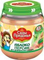 Спеленок Пюре яблоко-персик бан. 120 г