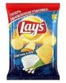 Чипсы LAYS рифленые сметана и лук 81 г