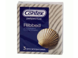 Презервативы Contex Ribbed ребристые уп.3