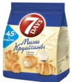 Мини-круассаны 7 DAYS с кремом ваниль 105 г