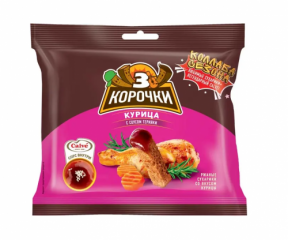 Сухарики ТРИ КОРОЧКИ ржаные курица с соусом терияки 85 г