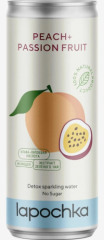 Напиток Лапочка Peach + Passion fruit газированный 0.33 л ж/б