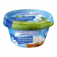 Сыр ТЫСЯЧА ОЗЕР творожный сливочный 140 г