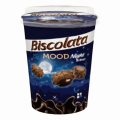 Печенье BISCOLATA Mood Bitter песочное с черным шоколадом 125 г