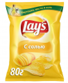 Чипсы Lays картофельные с солью 81г