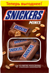Батончики SNICKERS Minis 180 г