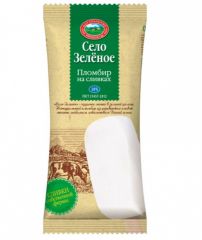 Мороженое СЕЛО ЗЕЛЕНОЕ эскимо на сливках с ароматом ванили 70 г 18%