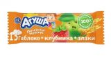Батончик фруктовый АГУША яблоко-клубника-злаки 15 г