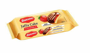 Печенье ЯШКИНО Клубника в глазури 137 г