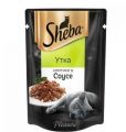 SHEBA Pleasure ломтики в соусе с уткой 75 г
