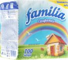 Салфетки бумажные FAMILIA Радуга однослойные 100 шт