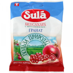 Карамель леденцовая Sula Гранат без сахара уп. 60 г
