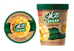 Мороженое ЭKZO (Экзо) Vegan. Манго-маракуйя на кокосовой основе 270 г