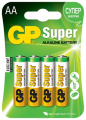 Батарейка GP Super AA щелочная 4 шт.
