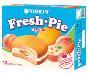 Пирожное ORION Fresh Pie с персиковой начинкой 300 г