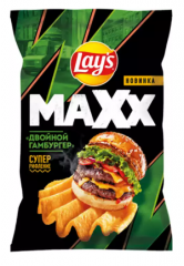 Чипсы LAYS MAXX Двойной гамбургер 100 г