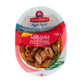 Мясо мидий копченые с чесноком и зеленью 180 гр