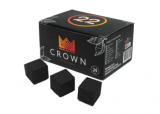 Уголь для кальяна CROWN 22 мм кокосовый 24 шт.