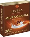 Шоколад OZERA Milk&Orange молочный с апельсином 90 г