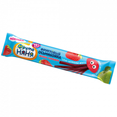 ФрутоНяня Фруктовые кусочки  Осьминожка 12+мес. яблоки и клубника 16 г