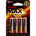 Батарейка KODAK Max AA щелочная 4 шт.