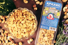 Арахис ГОЛД жаренный со вкусом чеснока и сыра 100 гр СЛВ