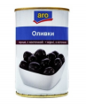 Оливки ARO черные с косточкой 300 г