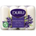 Мыло туалетное DURU Pure & Natural лаванда 4х85 г