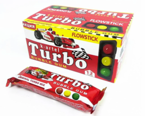 Жевательная резинка TURBO дражированная с фруктово-ягодными вкусами 16.5 г