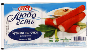Крабовые палочки VICI сурими, Любо есть 200г