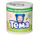 Пюре ТЕМА цыпленок с кабачком морковью рисом 90г