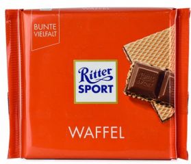 Шоколад RITTER SPORT Вафля и какао - мусс молочный 100 г